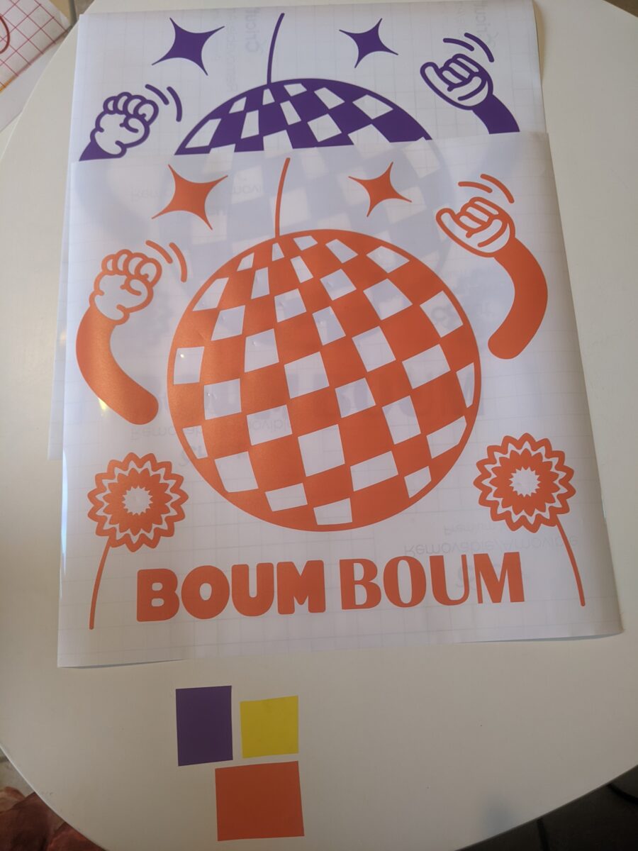 disco boule sticker danse